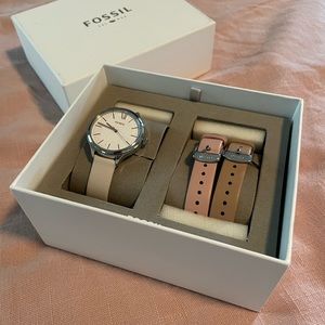 Fossil watch set - women